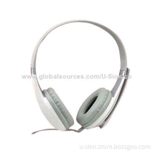 Seamless Headband Stereo Wired Headphones for iPhone, Android, Humanized Headband Design with Adjust